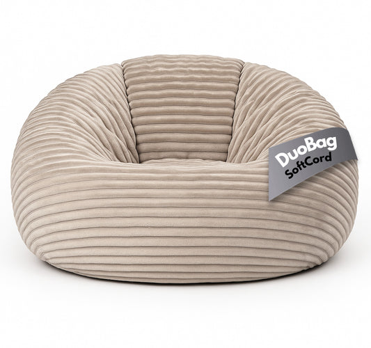 PatchHome Deluxe Cord Sitzsack 2-in-1 – Bequemer Sitzsack für drinnen