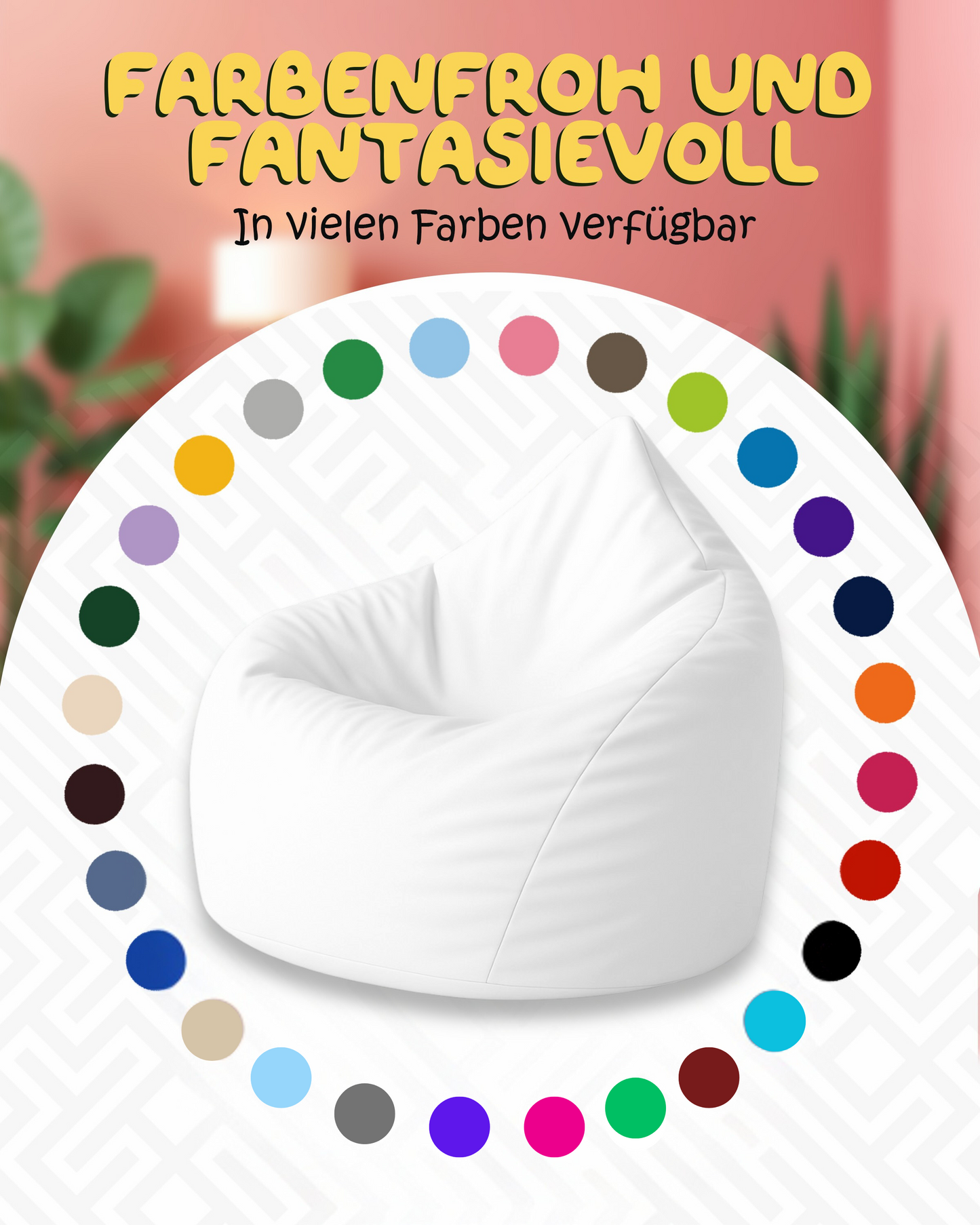 Sitzsack Jumbo in Tropfenform