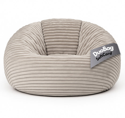 PatchHome Deluxe Cord Sitzsack 2-in-1 – Bequemer Sitzsack für drinnen