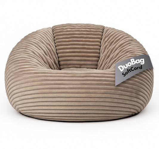 PatchHome Deluxe Cord Sitzsack 2-in-1 – Bequemer Sitzsack für drinnen