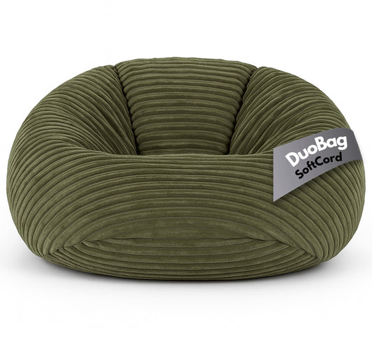 PatchHome Deluxe Cord Sitzsack 2-in-1 – Bequemer Sitzsack für drinnen