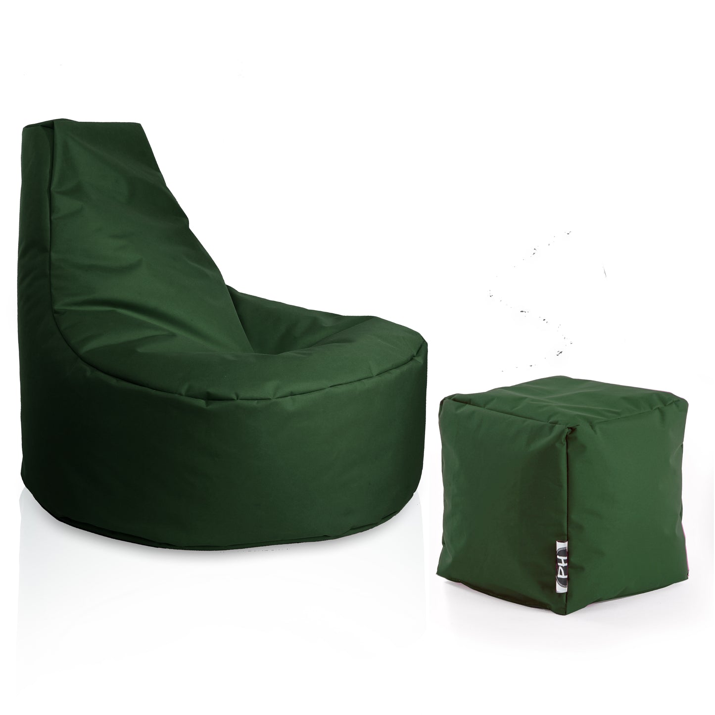 Gamer-Sessel mit Hocker