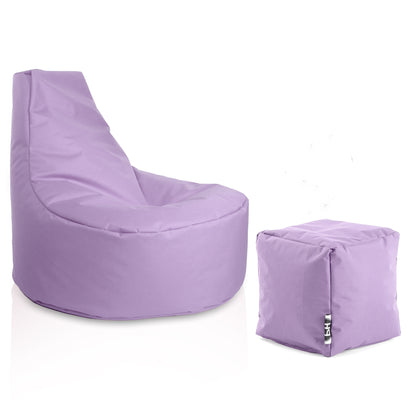 Gamer-Sessel mit Hocker