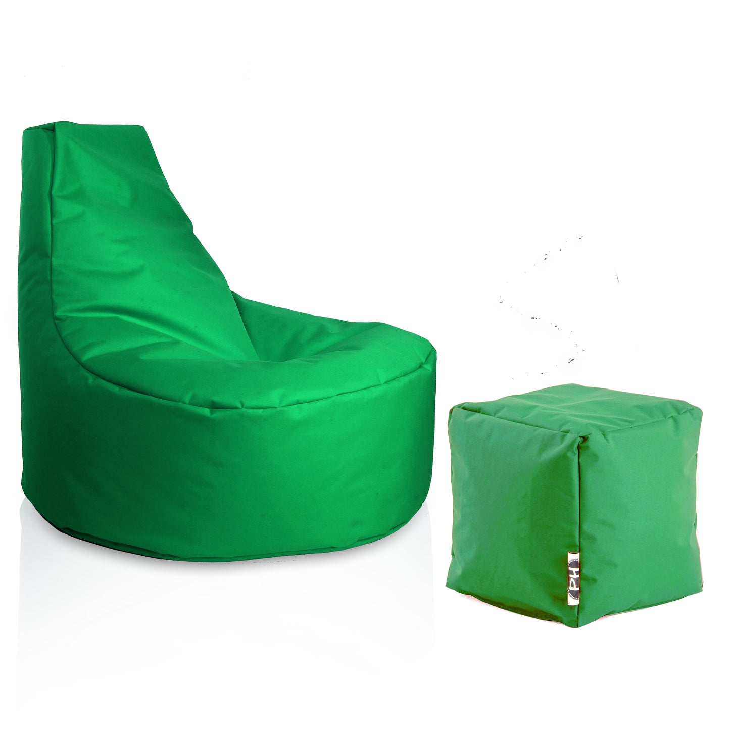 Gamer-Sessel mit Hocker