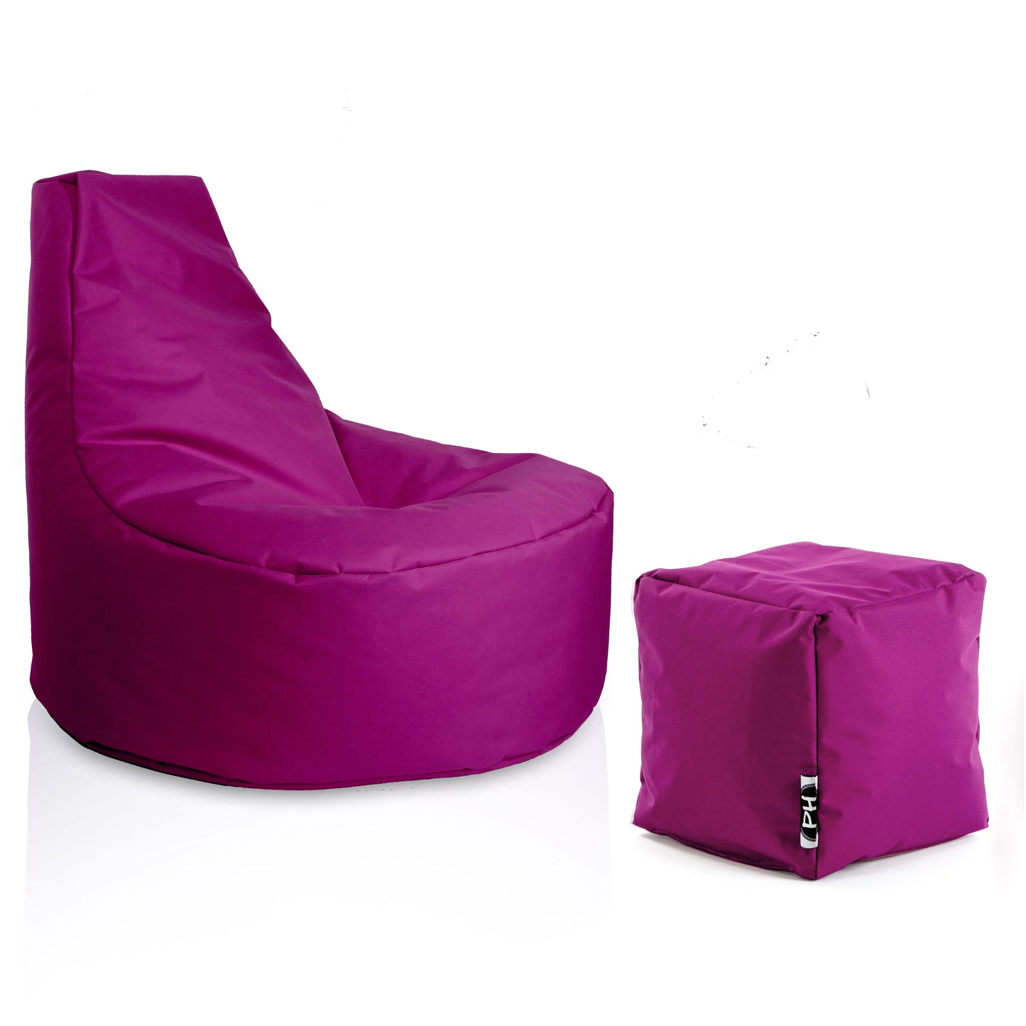 Gamer-Sessel mit Hocker