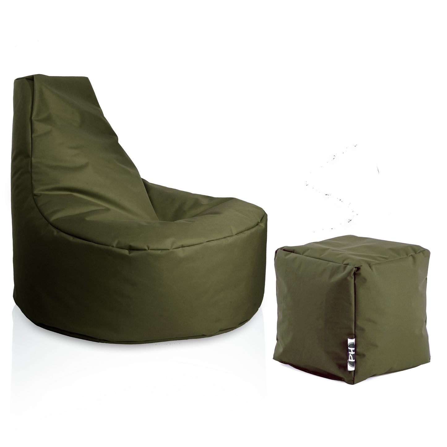 Gamer-Sessel mit Hocker