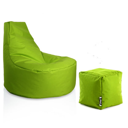 Gamer-Sessel mit Hocker
