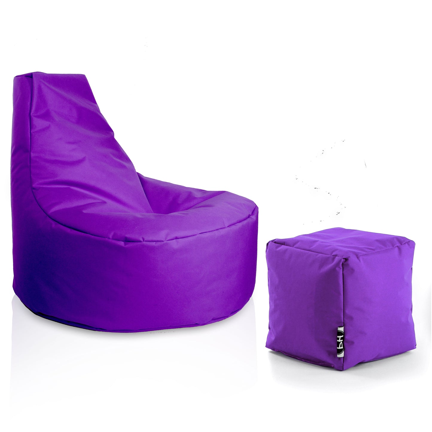 Gamer-Sessel mit Hocker