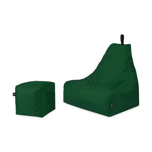 Lounge-Sessel mit Hocker