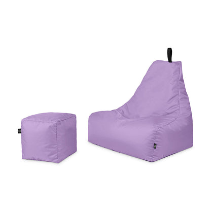 Lounge-Sessel XXL mit Hocker