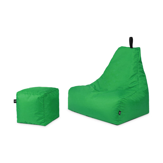 Lounge-Sessel mit Hocker