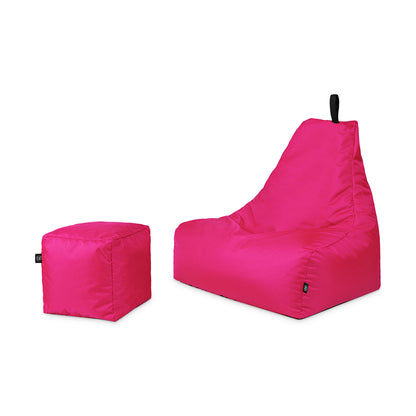 Lounge-Sessel XXL mit Hocker