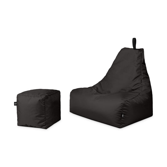 Lounge-Sessel mit Hocker