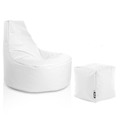 Gamer-Sessel mit Hocker