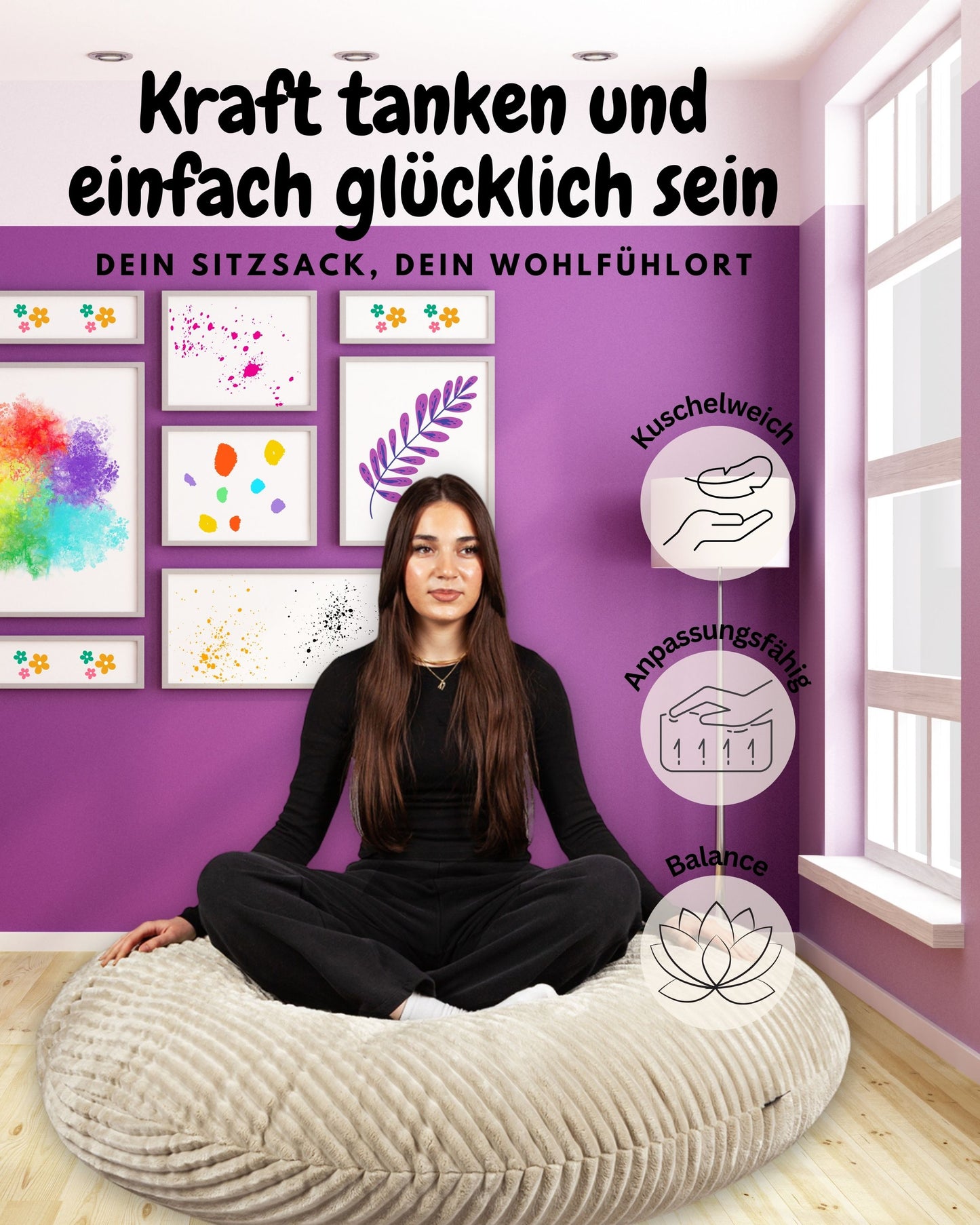 PatchHome Cord 2-in-1 Sitzsack– Stilvoller Komfort für jedes Zuhause