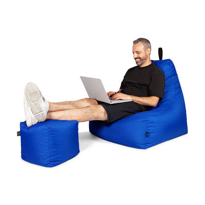 Lounge-Sessel XXL mit Hocker