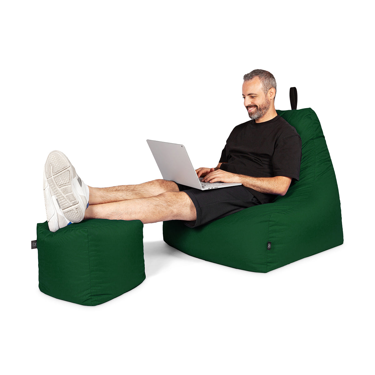 Lounge-Sessel XXL mit Hocker