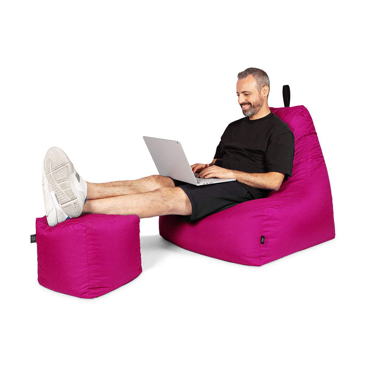 Lounge-Sessel XXL mit Hocker