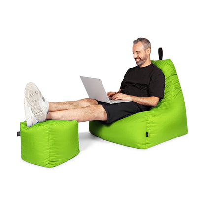 Lounge-Sessel XXL mit Hocker