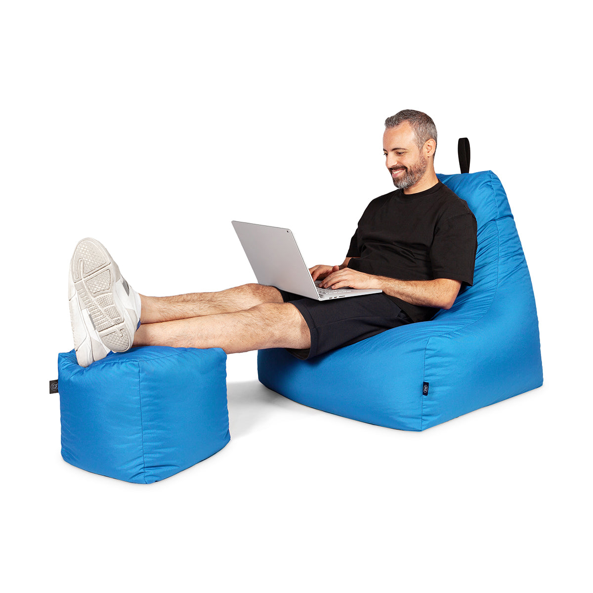 Lounge-Sessel XXL mit Hocker