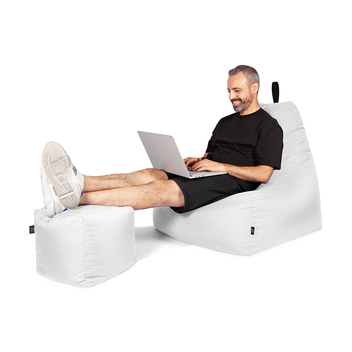 Lounge-Sessel XXL mit Hocker