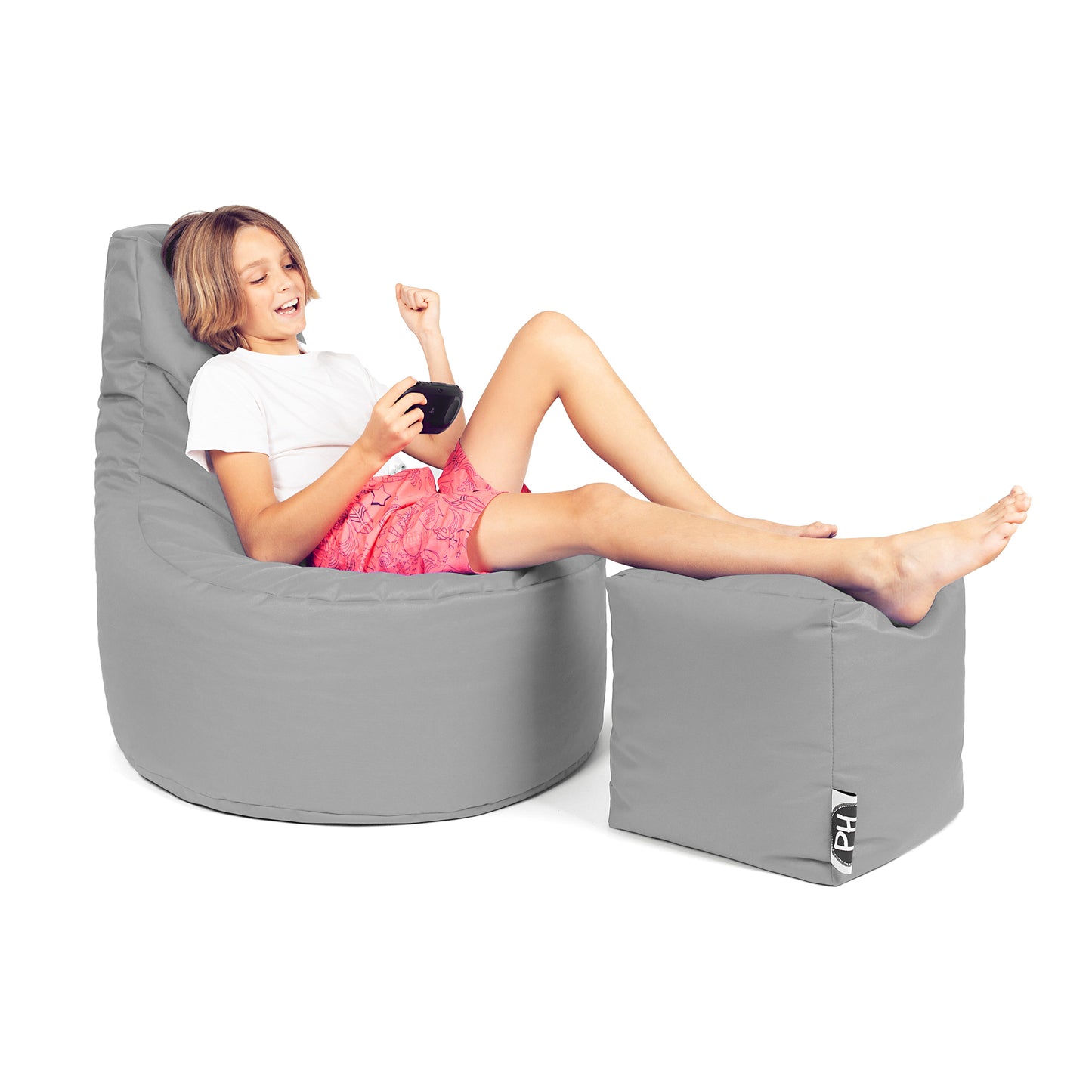 Gamer-Sessel mit Hocker