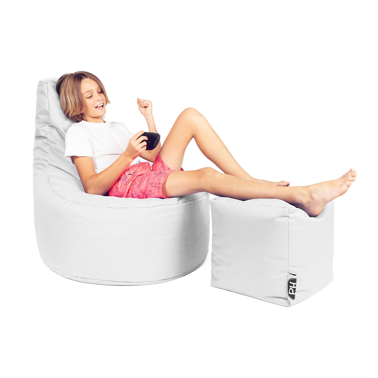 Gamer-Sessel mit Hocker
