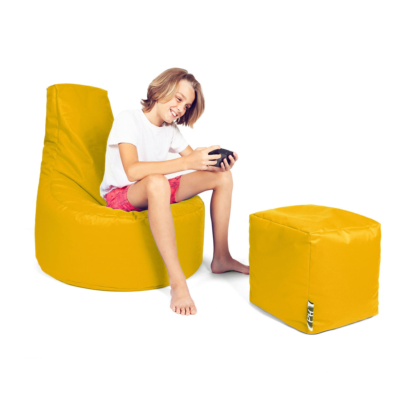 Gamer-Sessel mit Hocker