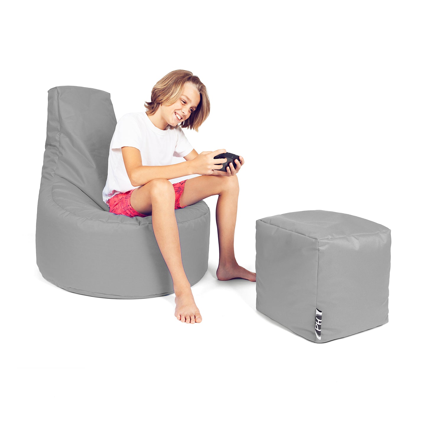 Gamer-Sessel mit Hocker