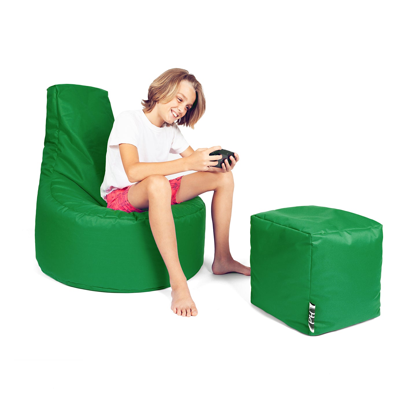 Gamer-Sessel mit Hocker