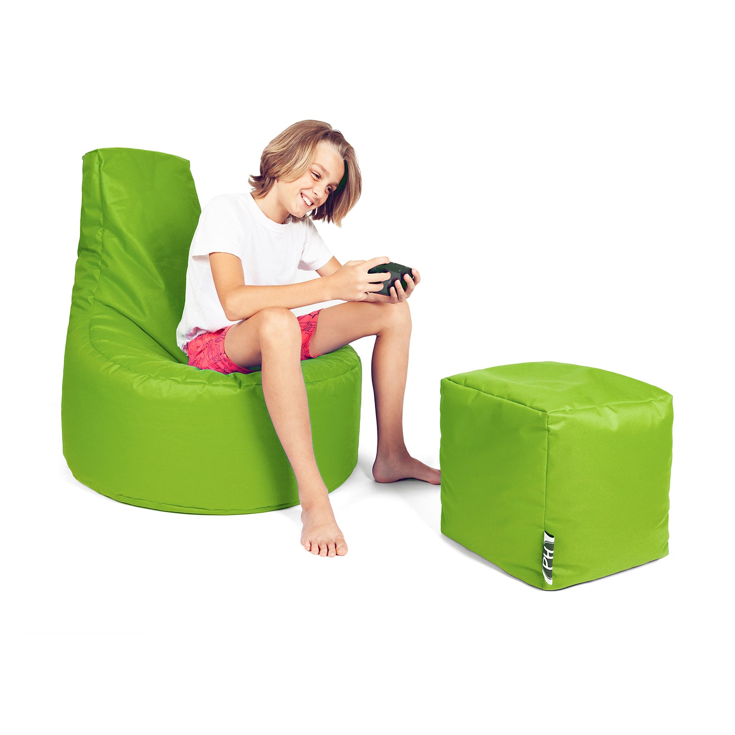 Gamer-Sessel mit Hocker