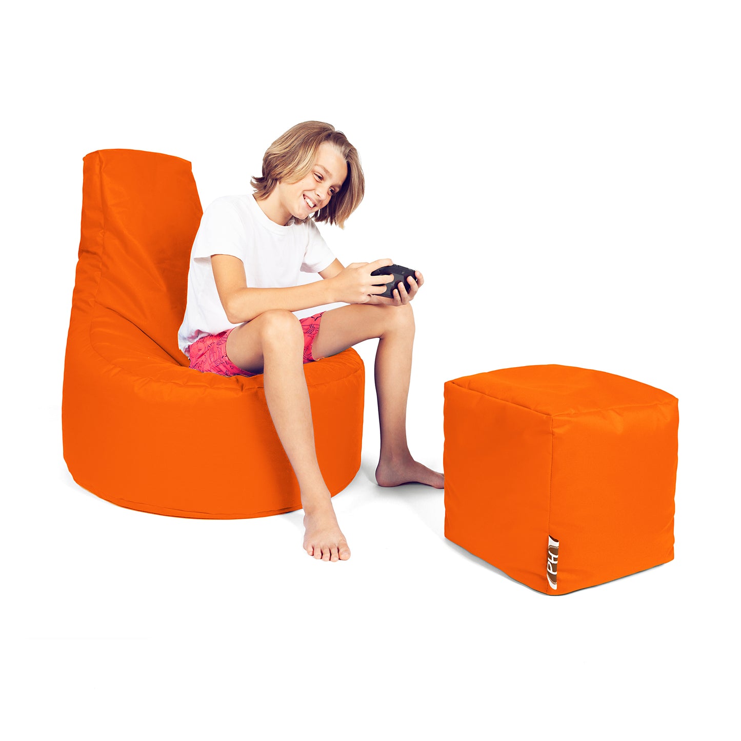 Gamer-Sessel mit Hocker
