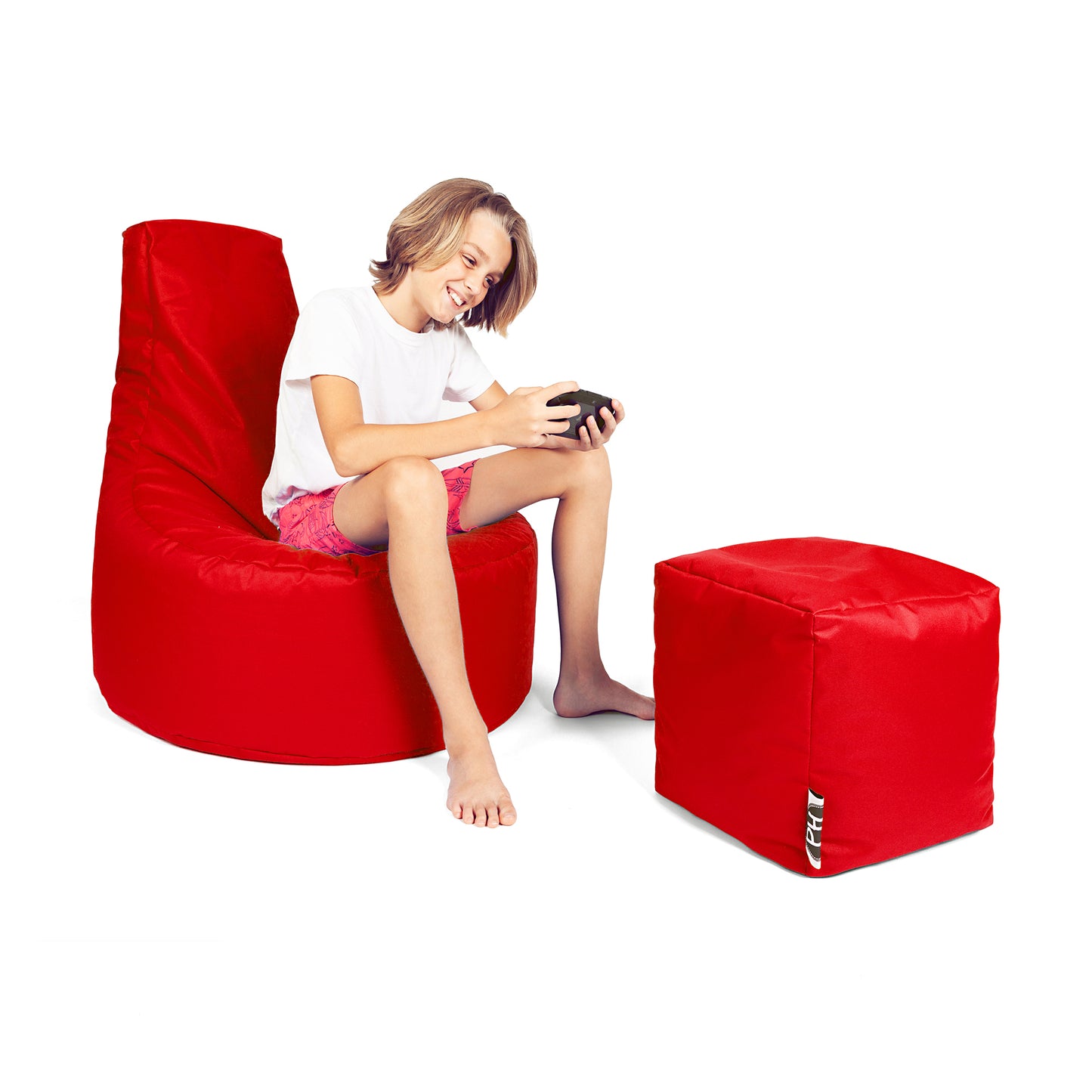 Gamer-Sessel mit Hocker