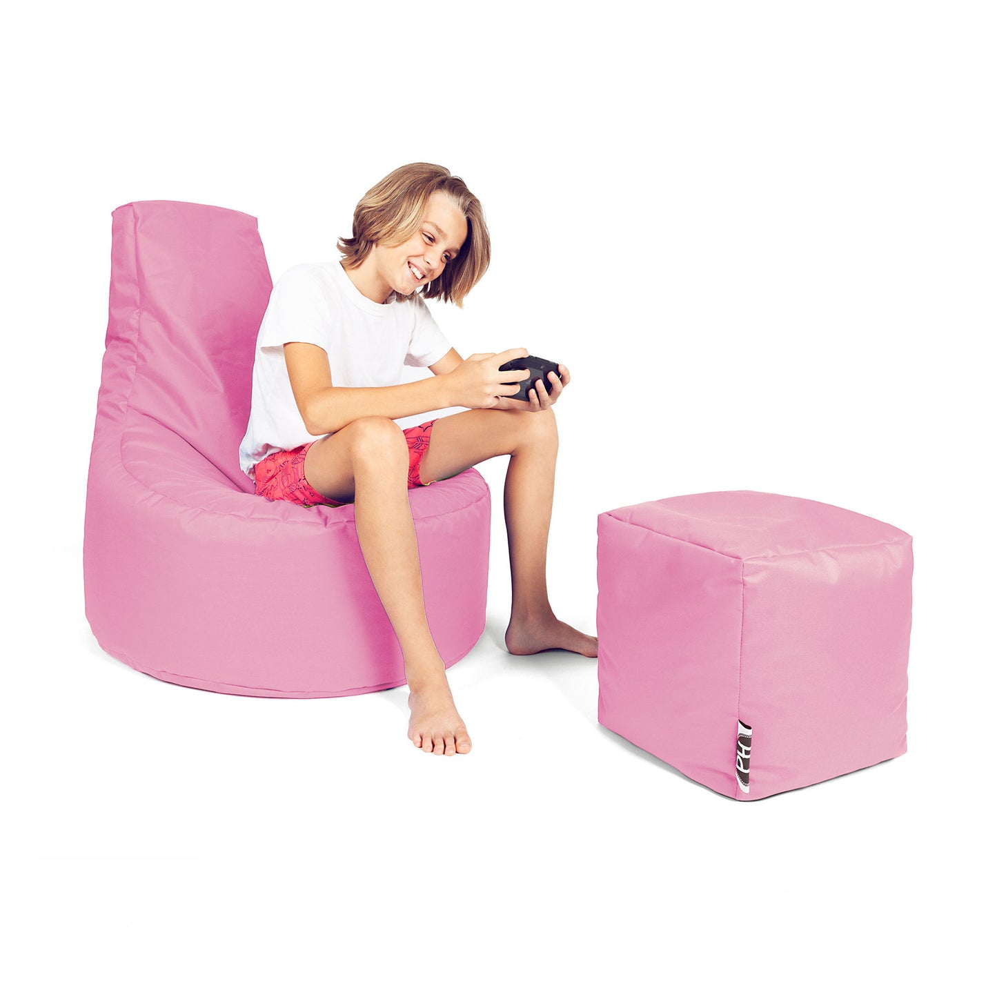 Gamer-Sessel mit Hocker