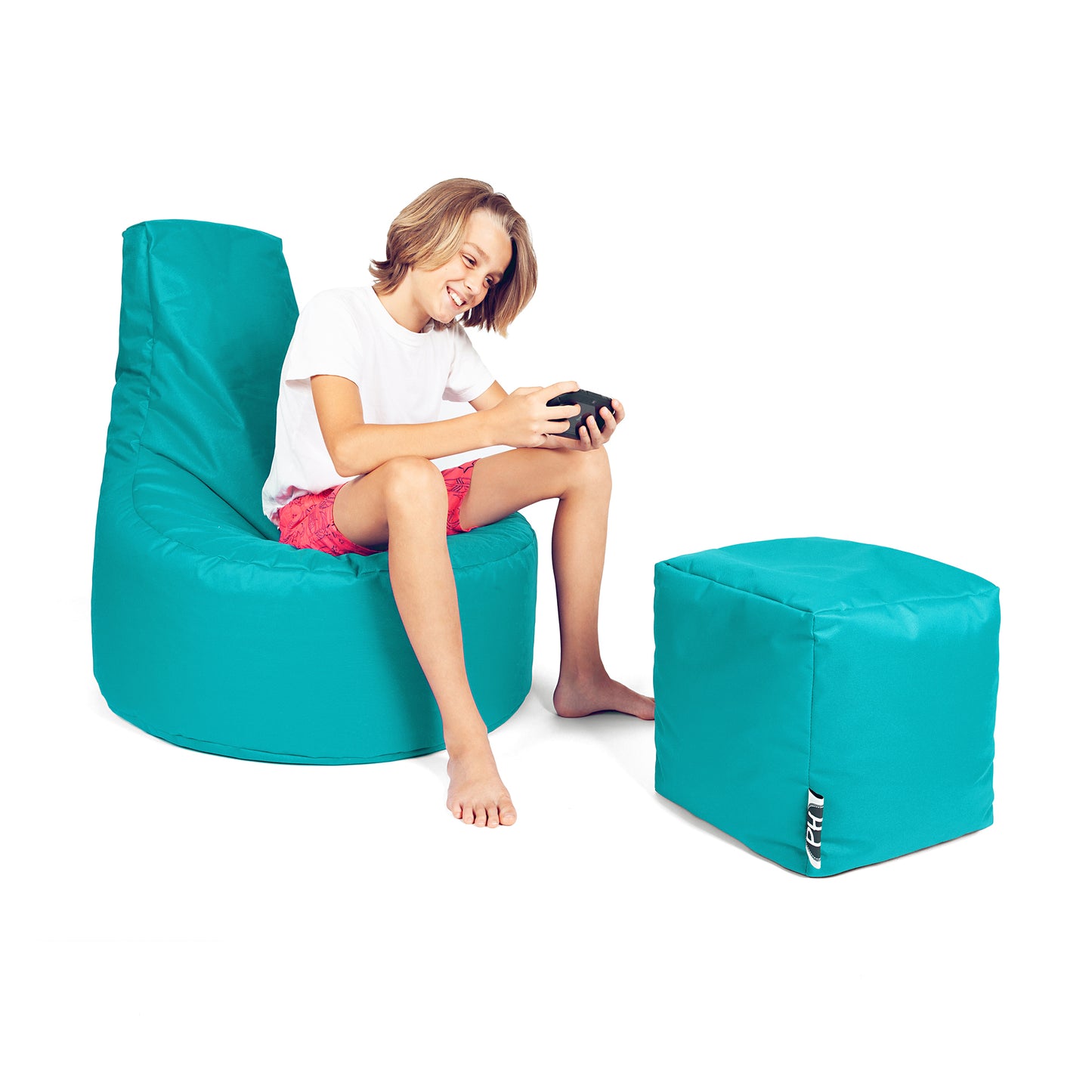 Gamer-Sessel mit Hocker