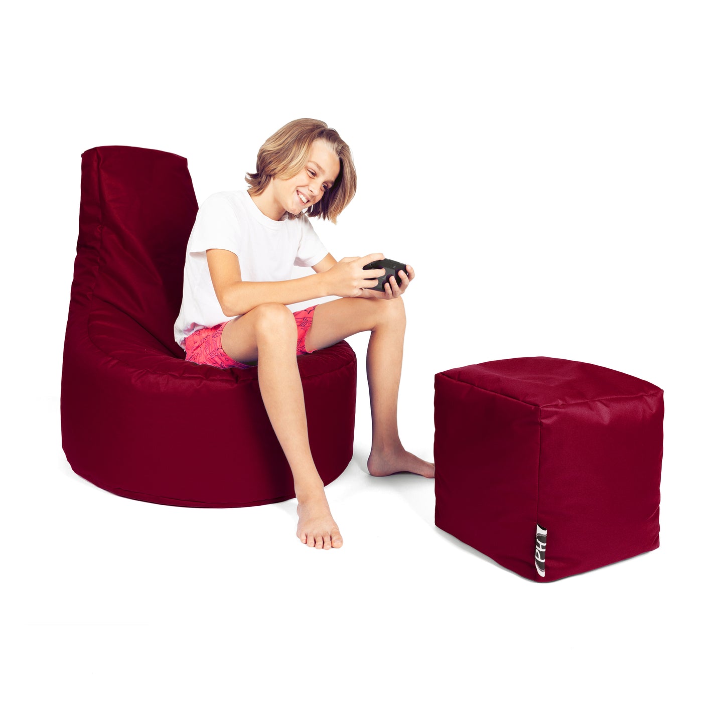 Gamer-Sessel mit Hocker