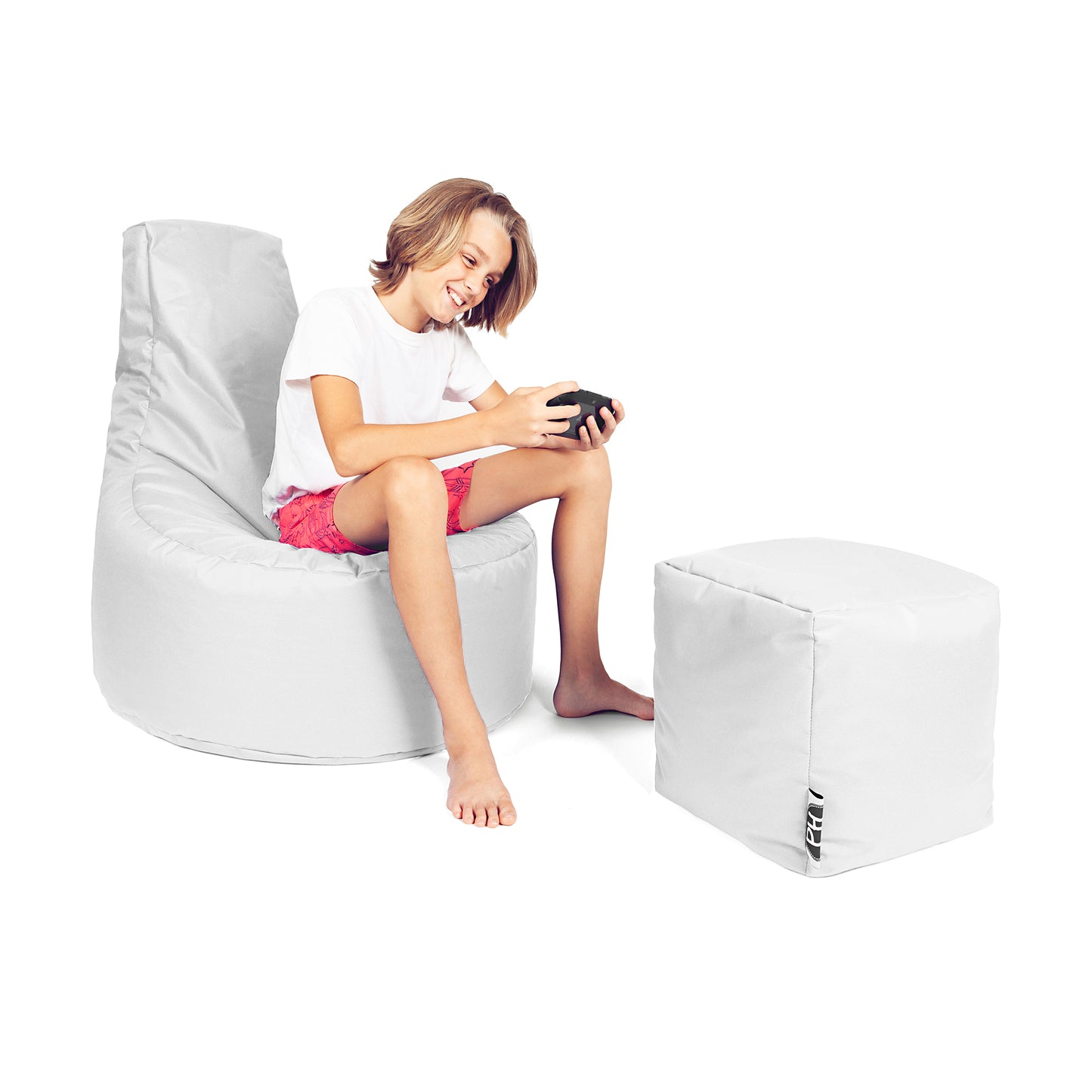 Gamer-Sessel mit Hocker
