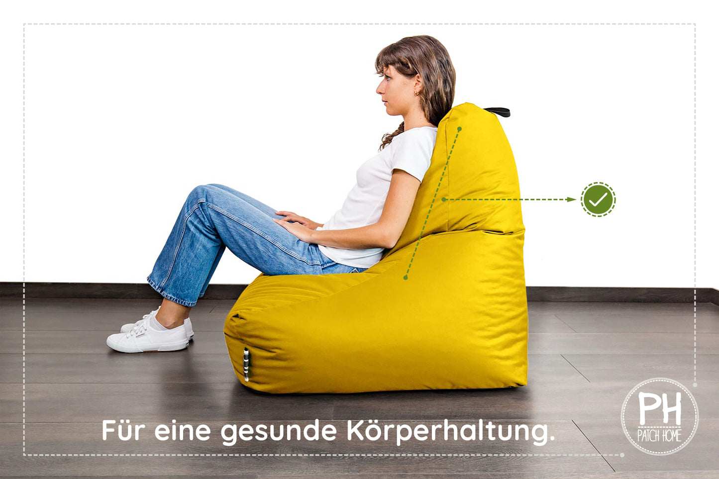 Lounge-Sessel XXL mit Hocker