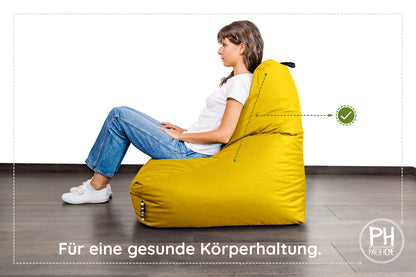 Lounge-Sessel XXL mit Hocker