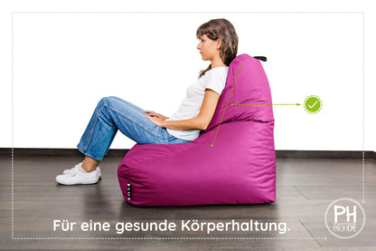 Lounge-Sessel XXL mit Hocker