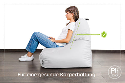 Lounge-Sessel XXL mit Hocker