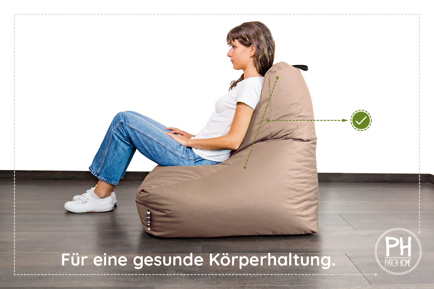 Lounge-Sessel XXL mit Hocker