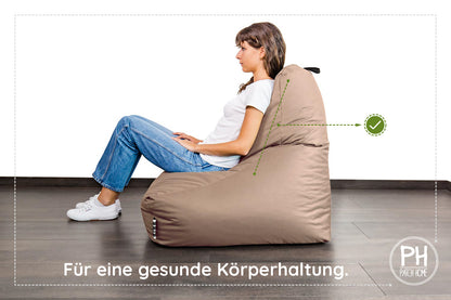 Lounge-Sessel XXL mit Hocker