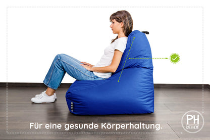 Lounge-Sessel XXL mit Hocker