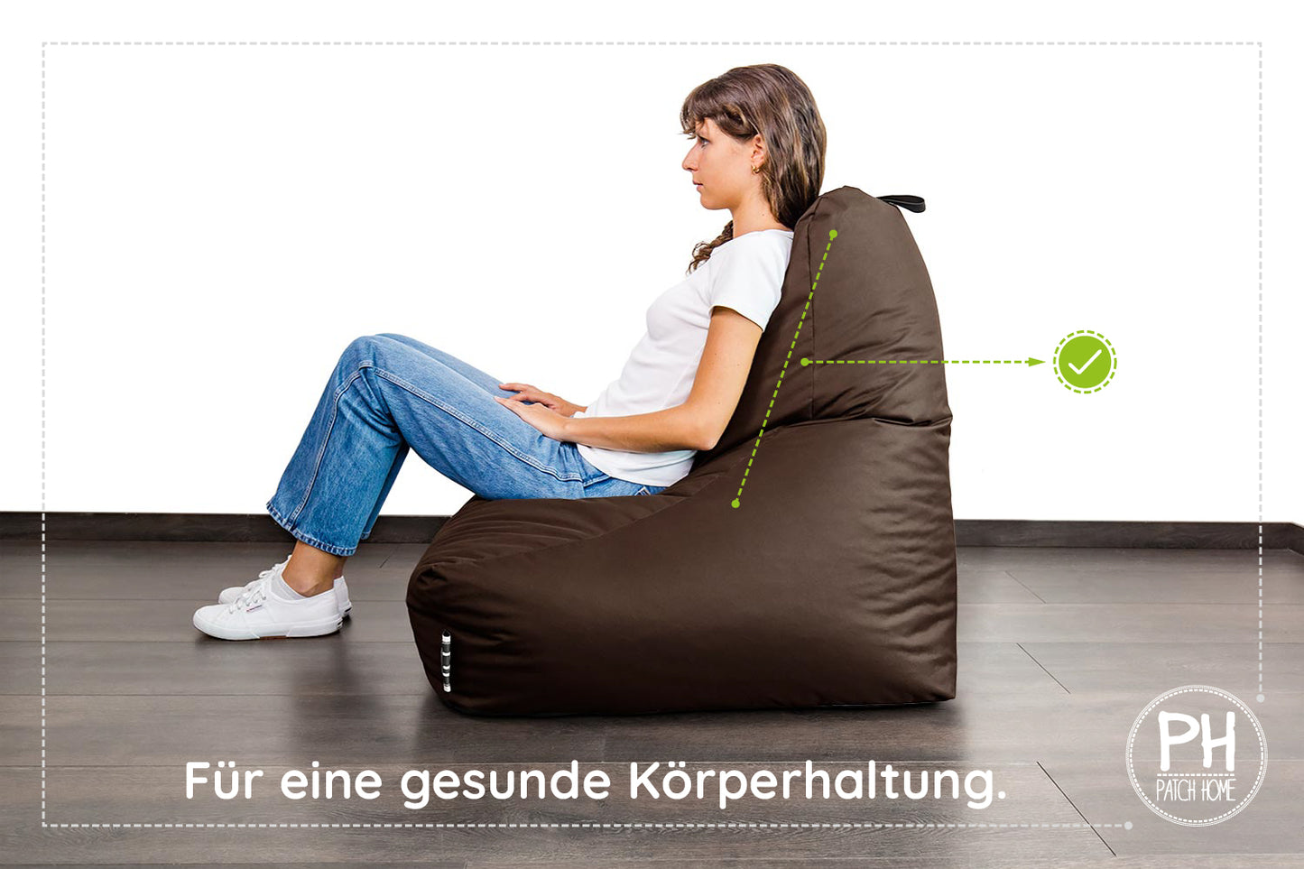 Lounge-Sessel XXL mit Hocker
