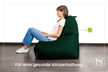 Lounge-Sessel XXL mit Hocker