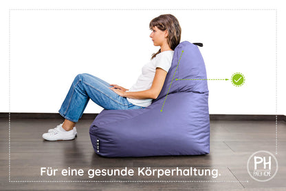 Lounge-Sessel XXL mit Hocker