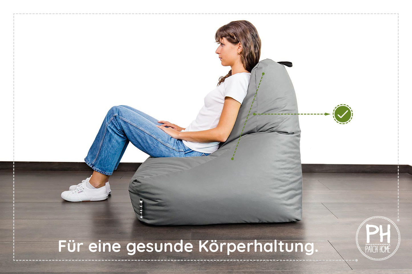 Lounge-Sessel XXL mit Hocker