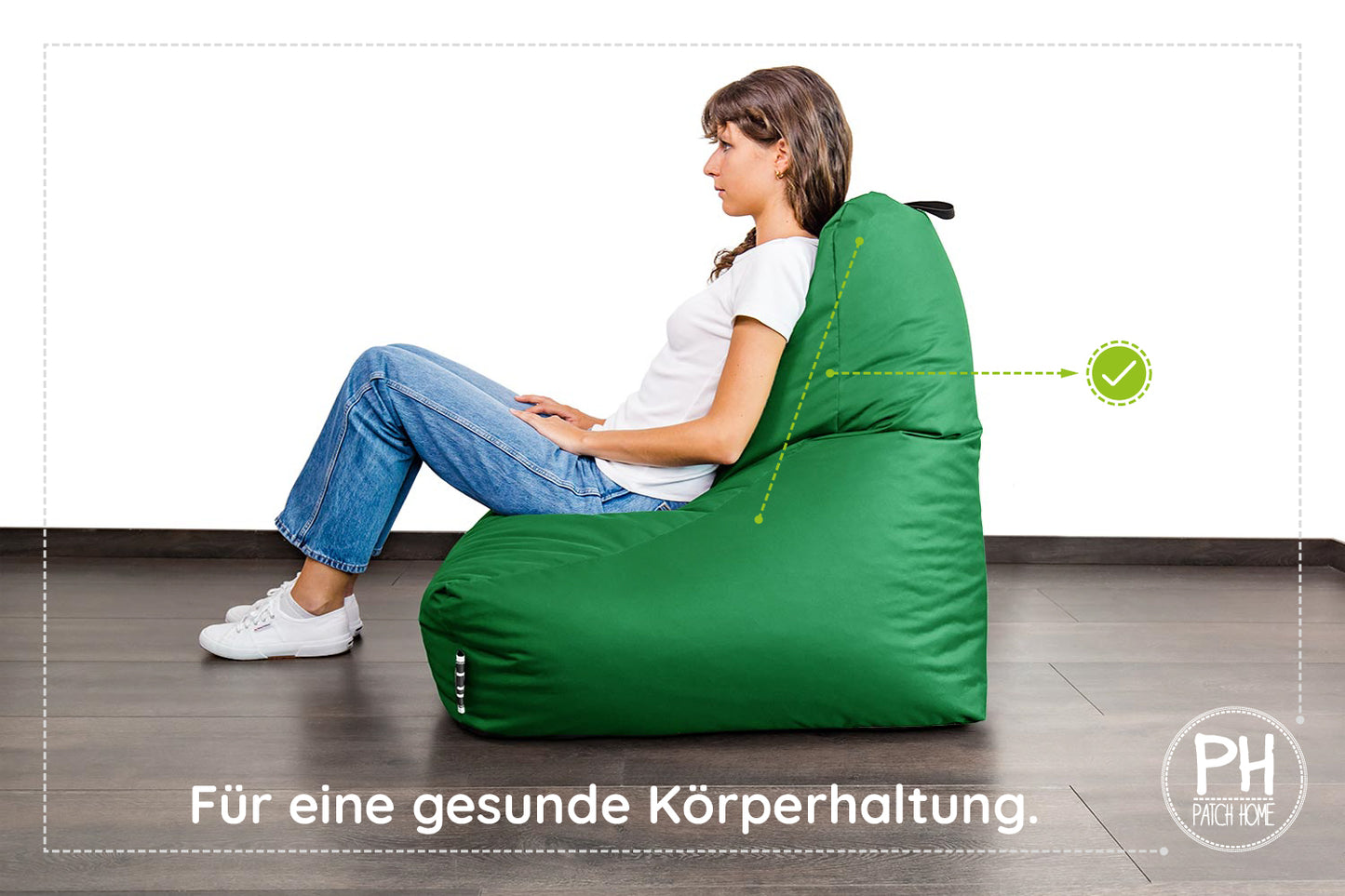 Lounge-Sessel XXL mit Hocker