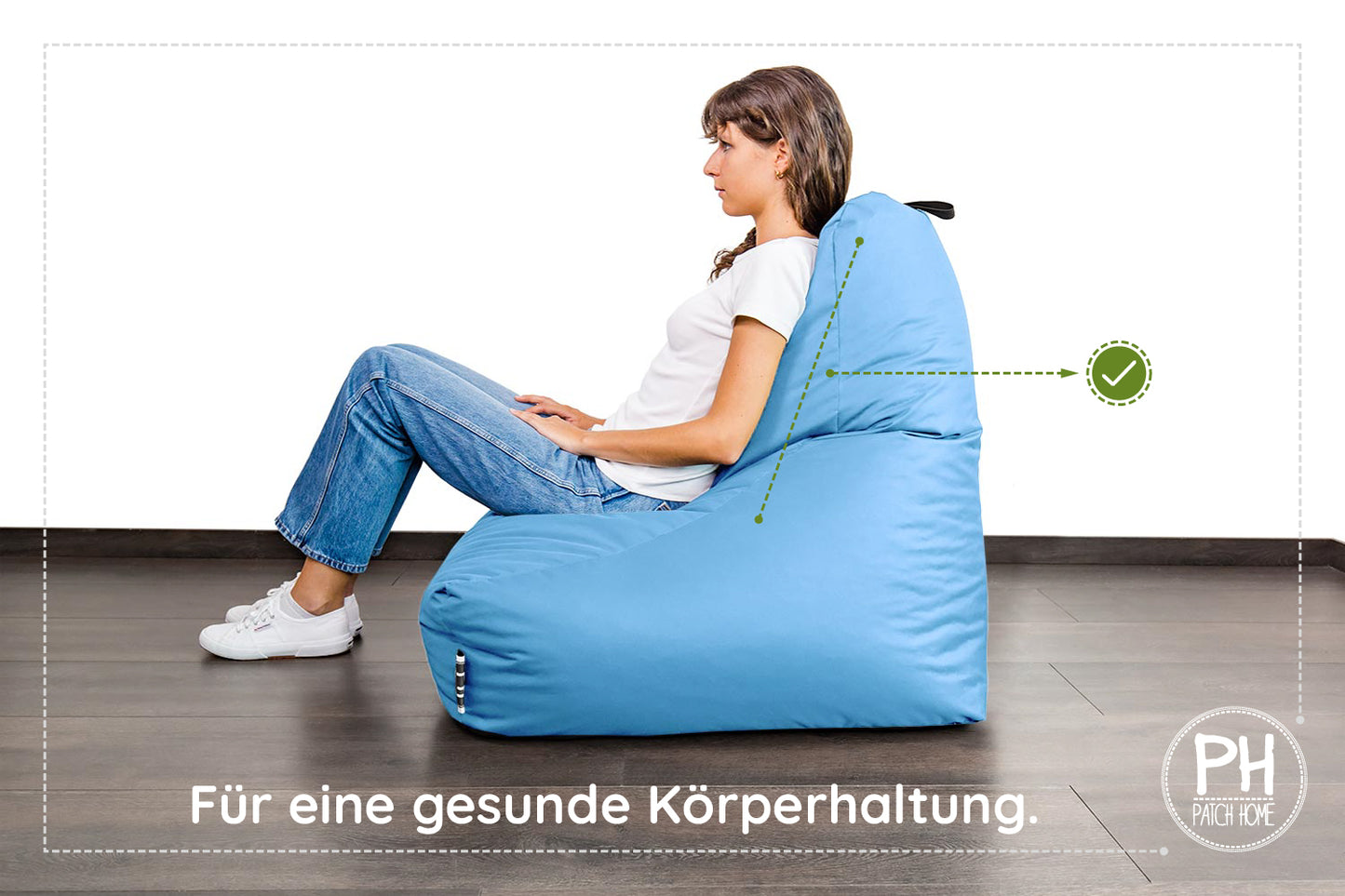 Lounge-Sessel XXL mit Hocker